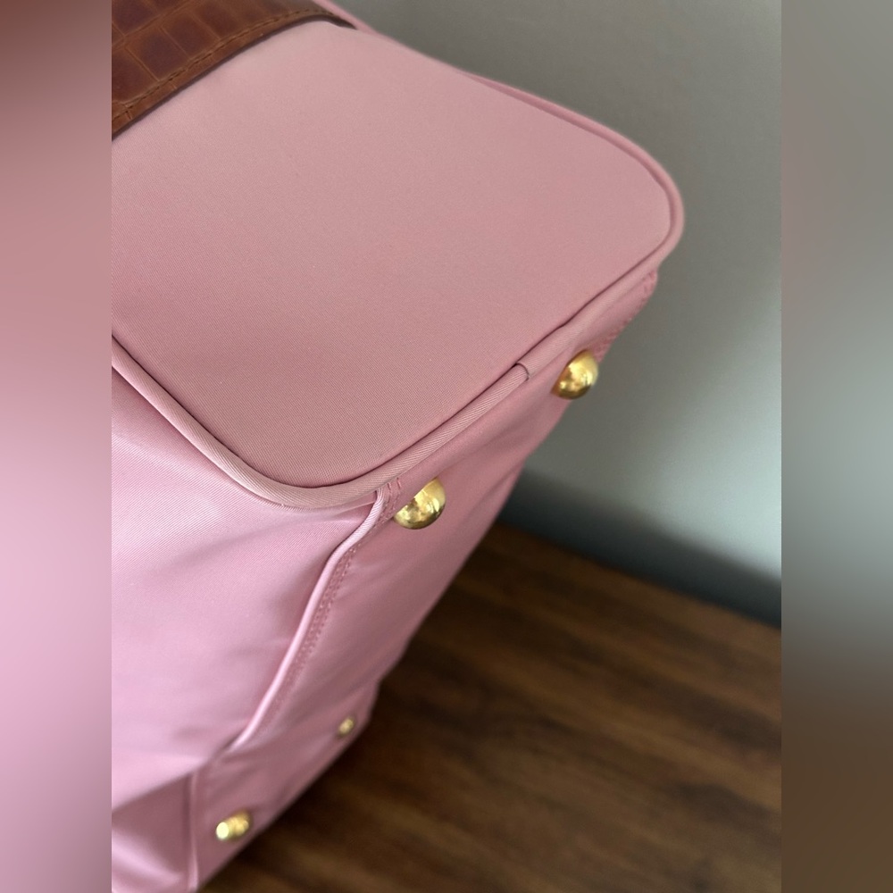 Valentino Garavani Pink and Brown Satchel - Picture 7 of 12
